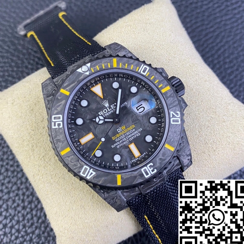 Submariner Carbon DIW Bezel Factory VS Black Fiber Rolex 0506
